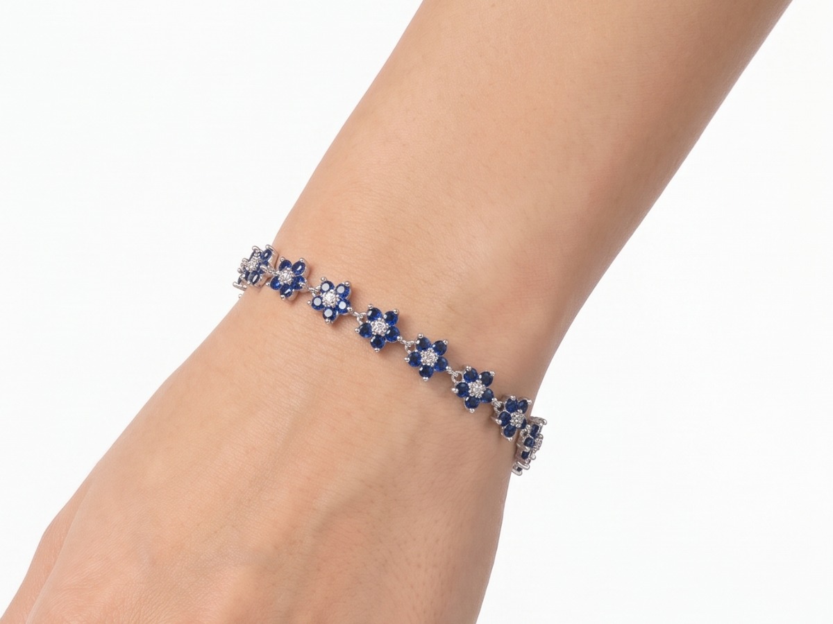 Pulsera Cobalt Flower
